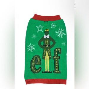 Festive Green Elf Dog Sweater